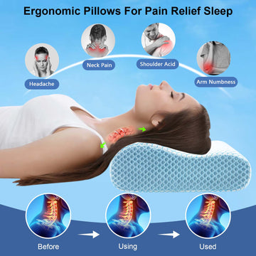 Cervical Memory Foam Contour Pillow P011